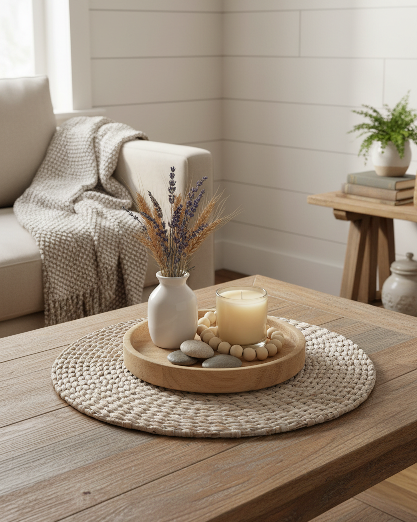 Braided Hyacinth Placemat White