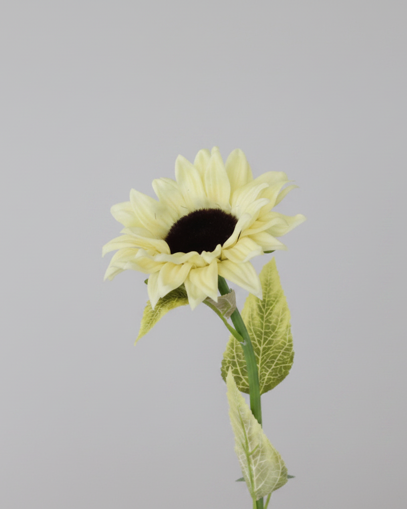 Soft Yellow Sunflower Stem Real Touch 21"