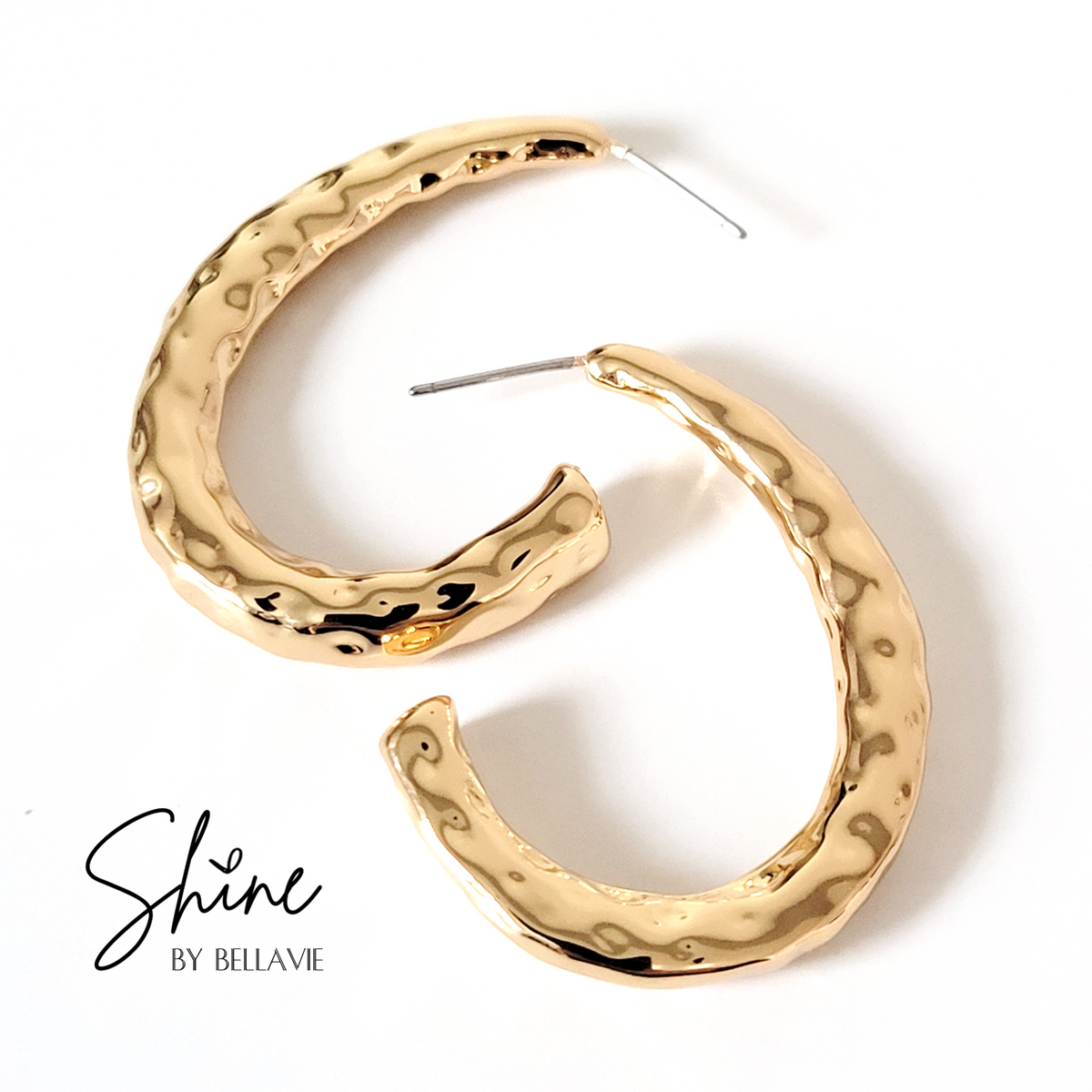 Julian Hammered Hoop Earrings