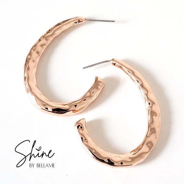 Julian Hammered Hoop Earrings
