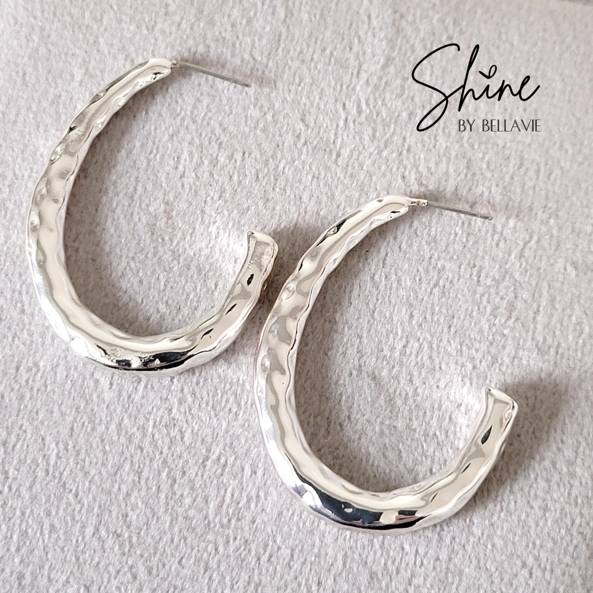 Julian Hammered Hoop Earrings