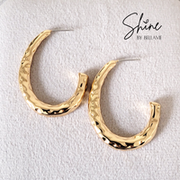 Julian Hammered Hoop Earrings