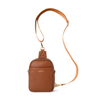 Kedzie Vegan Solstice Convertible Bag Chestnut