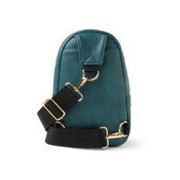 Kedzie Vegan Leather Sunset Sling Bag Teal