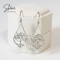 Kinley Elongated Tree of Life Earrings