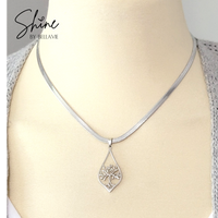 Kinley Elongated Tree of Life Necklace