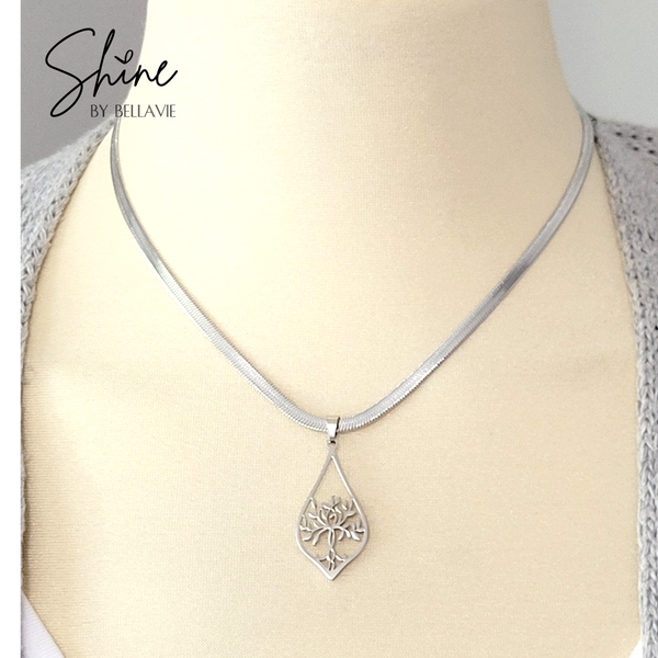 Kinley Elongated Tree of Life Necklace