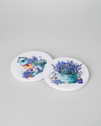 French Lavender Coasters Set of 4