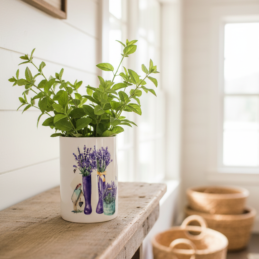 French Lavender Pot