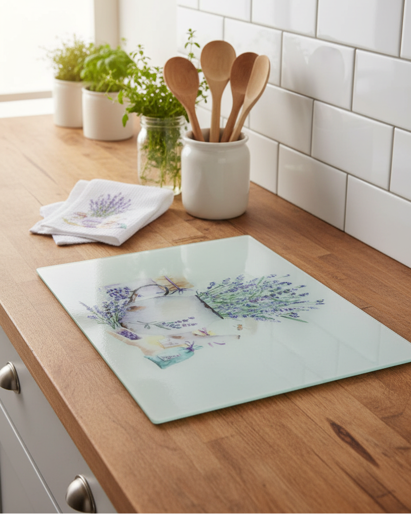 French Lavender Cutting Board