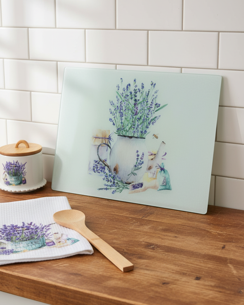 French Lavender Cutting Board