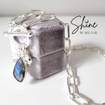 Maggie Labradorite Charm Necklace