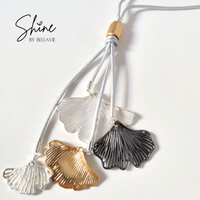 Mariken Ginkgo Leather Necklace