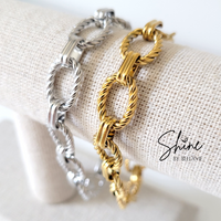 Marina Twisted Rope Link Bracelet