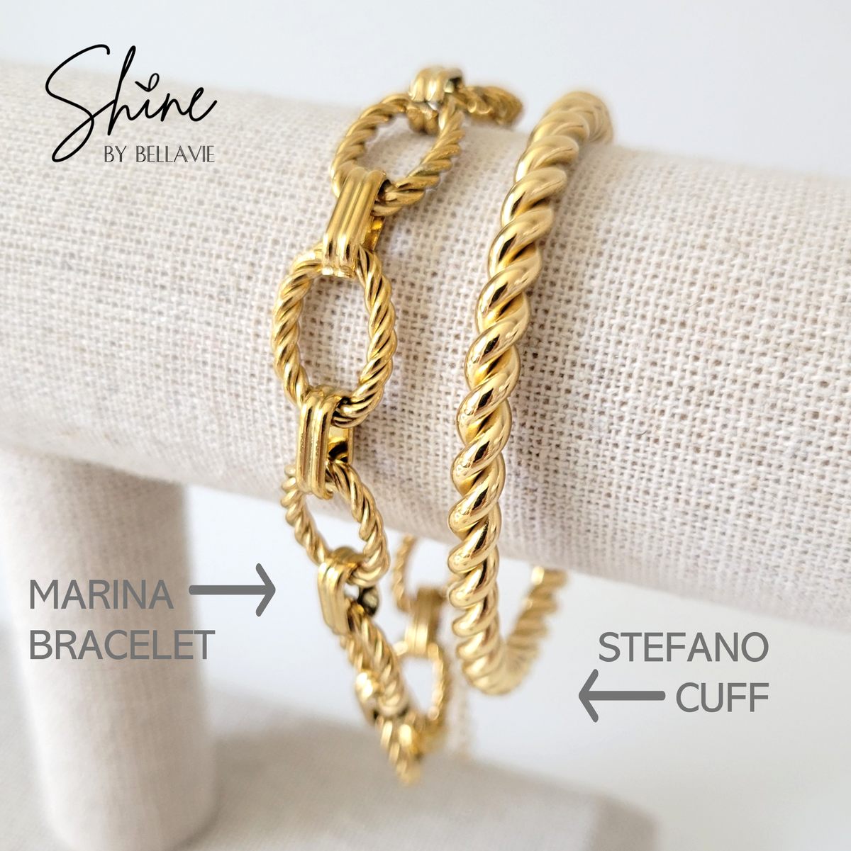 Stefano Twisted Rope Cuff Bracelet