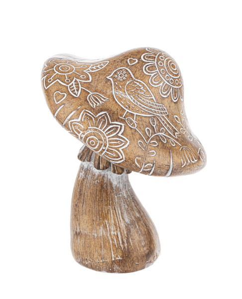 Carved Resin Mushroom