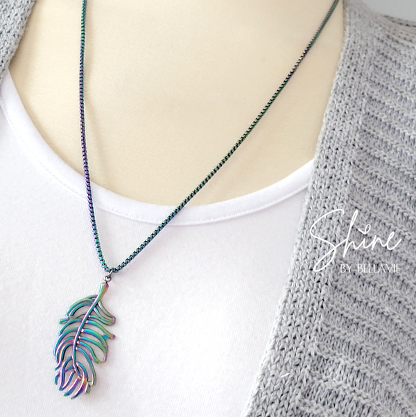 Mika ColourVida Feather Necklace