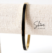 Milano Enamel Hinged Bangle