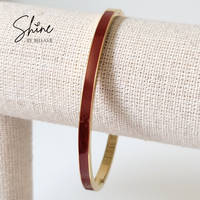 Milano Enamel Hinged Bangle