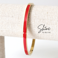 Milano Enamel Hinged Bangle