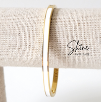 Milano Enamel Hinged Bangle