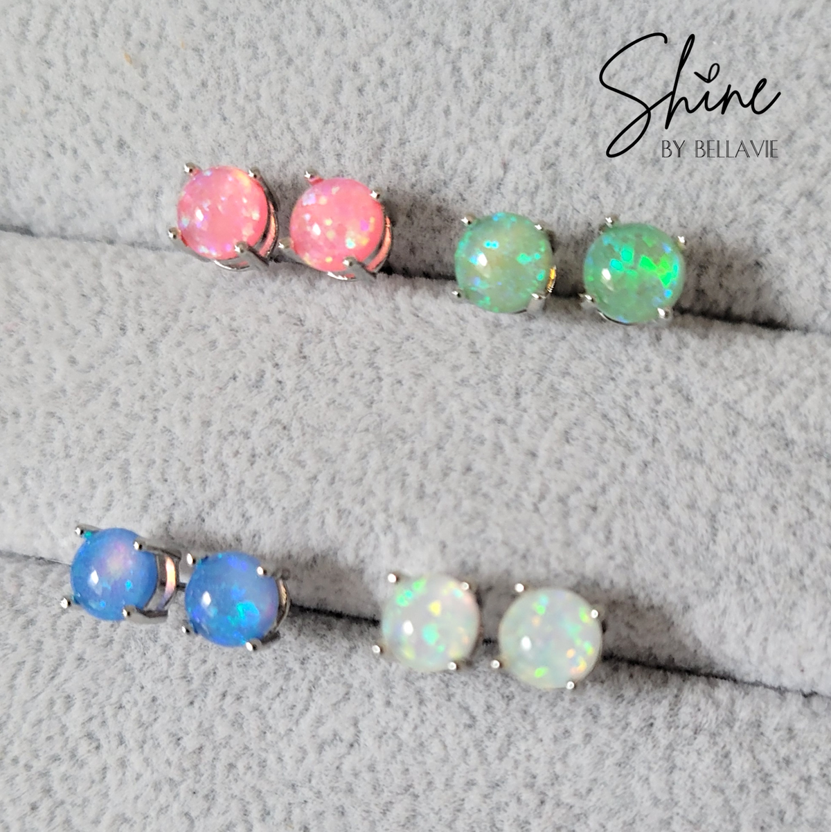 Opal Stud Earrings