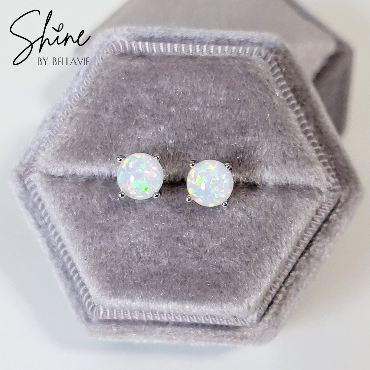 Opal Stud Earrings