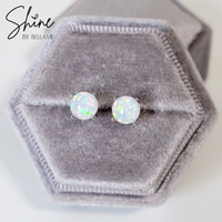 Opal Stud Earrings
