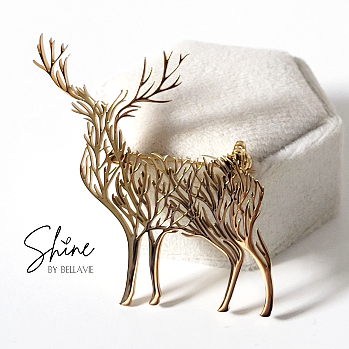 Branch Deer Pin Style 2