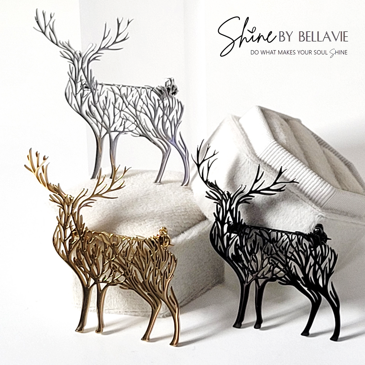 Branch Deer Pin Style 2