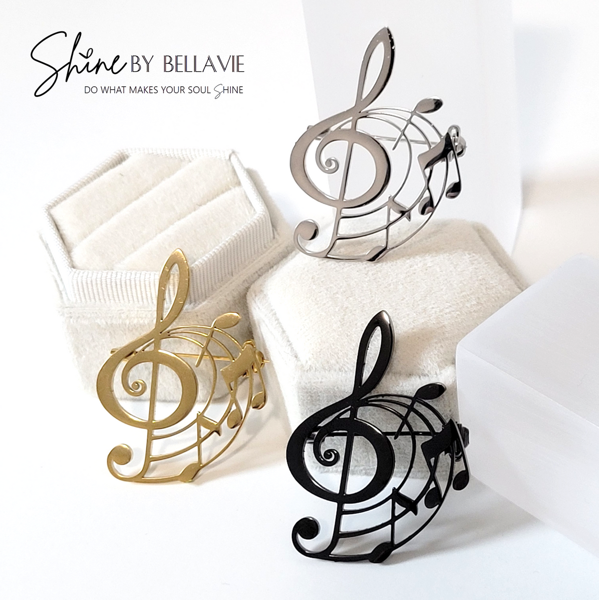 Music Notes Pin