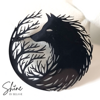 Branch Fox and Wolf Pin