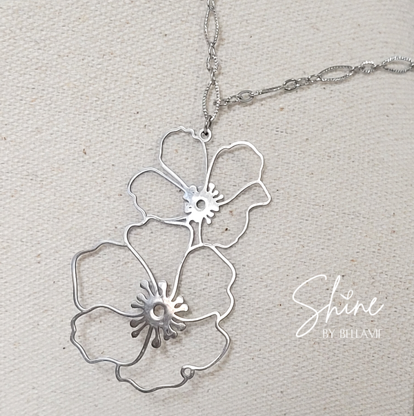 Poppy Floral Necklace