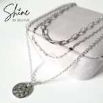 Raina Hammered Medallion Necklace