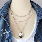 Raina Hammered Medallion Necklace
