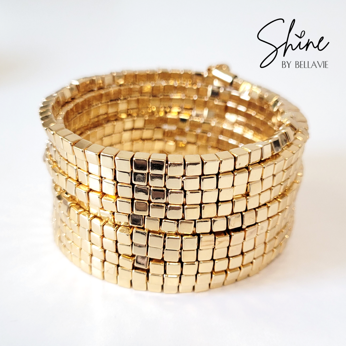 Rio Wraparound Cube Bead Bracelet