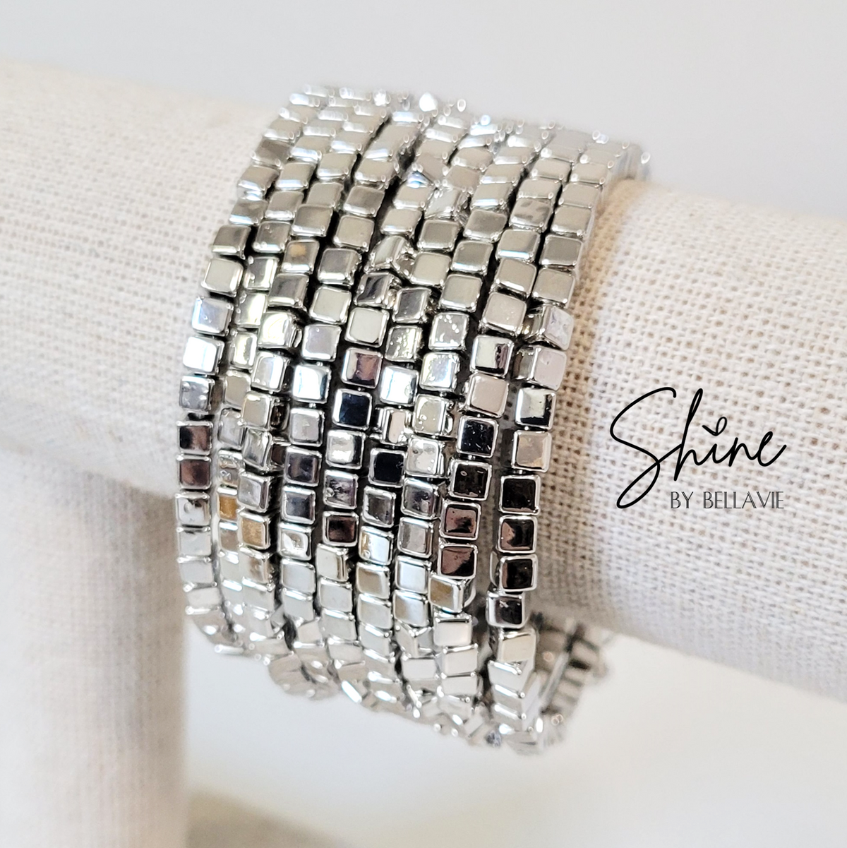 Rio Wraparound Cube Bead Bracelet