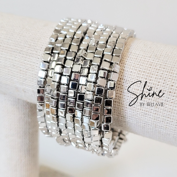 Rio Wraparound Cube Bead Bracelet