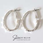 Roberta Oval Hoop Earrings