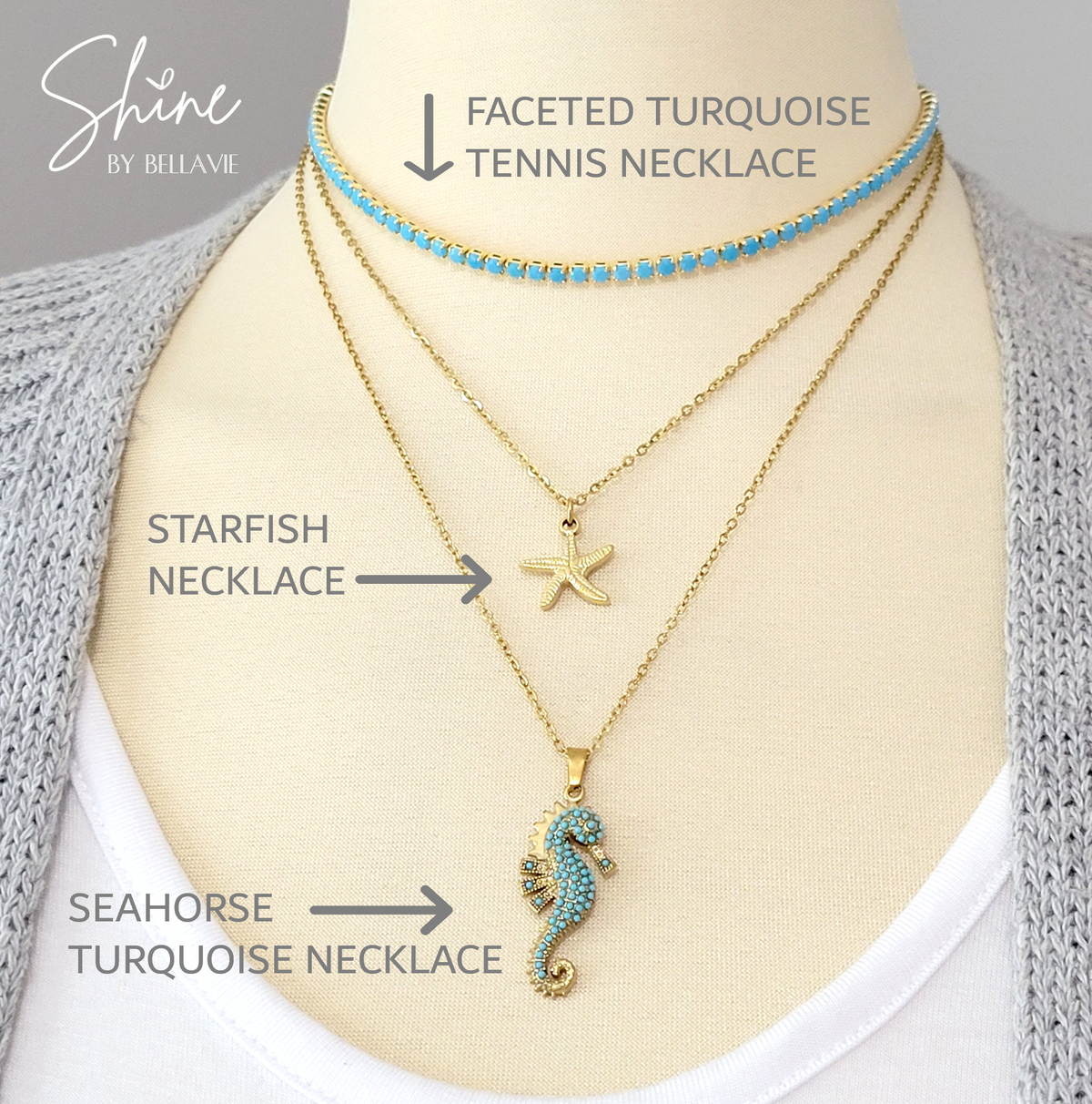 Turquoise Tennis Necklace