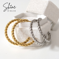 Stefano Twisted Hoop Earrings