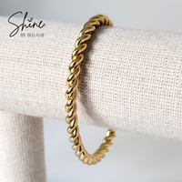 Stefano Twisted Rope Cuff Bracelet