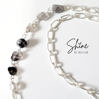 Vonda Rutilated Quartz and Freshwater Pearl Necklace