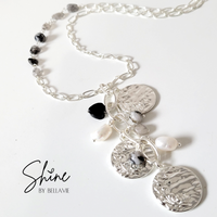 Vonda Rutilated Quartz and Freshwater Pearl Necklace