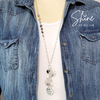 Vonda Rutilated Quartz and Freshwater Pearl Necklace