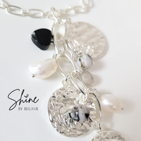 Vonda Rutilated Quartz and Freshwater Pearl Necklace