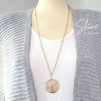 Wave Medallion Necklace