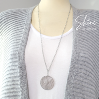 Wave Medallion Necklace