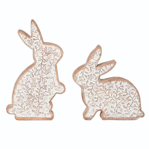 Botanical Resin Bunny Double Sided
