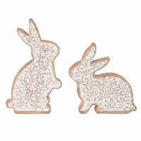 Botanical Resin Bunny Double Sided